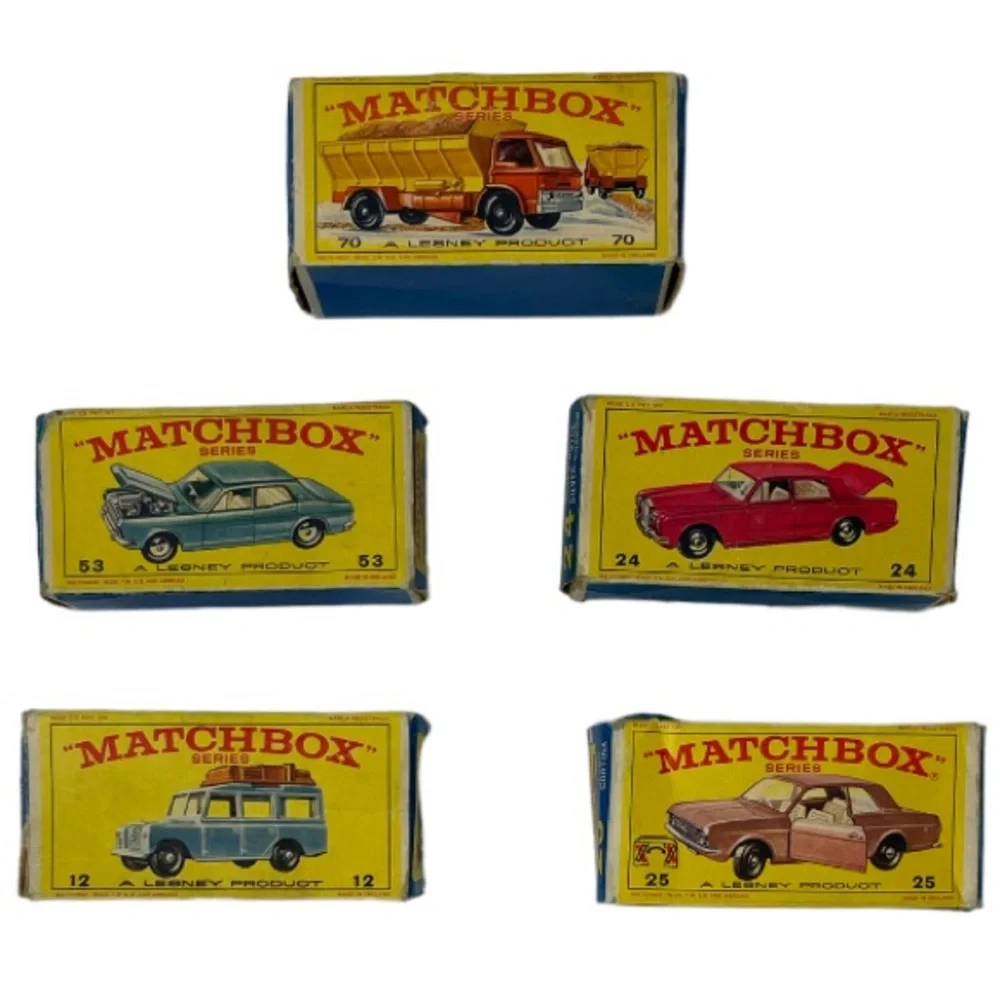 Vintage Lesney Die Cast Matchbox Cars 1960’s 70’s Original Box Collection Bundle